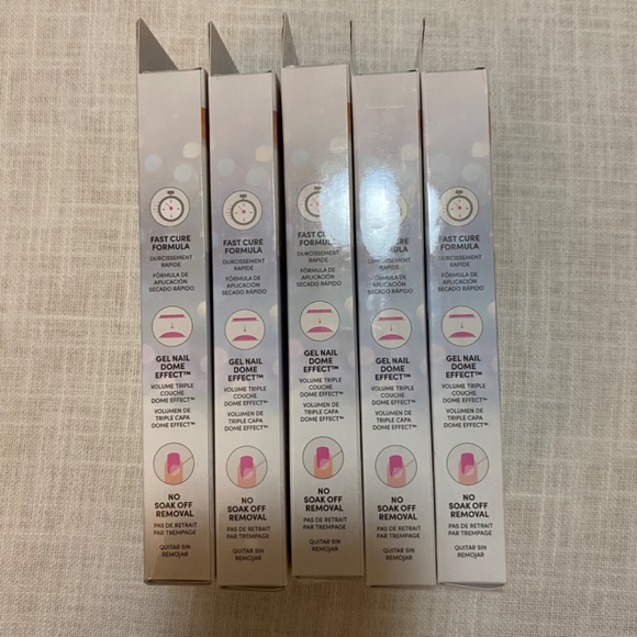 Lot of Dashing Diva Glaze Semi-cured Gel Nail Strips Bells Glitter Silver French - Picture 8 of 16